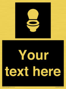 Custom information: black panel wc toilet